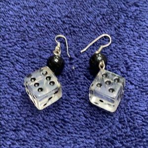 Dice earrings